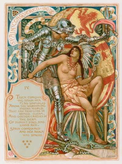 İspanya Fethedildi by Walter Crane