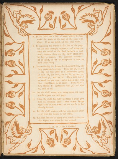 Çiçek siparişi ile metin. Altın astar. by Walter Crane