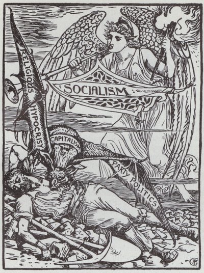 Kapitalist Vampir (lito) by Walter Crane