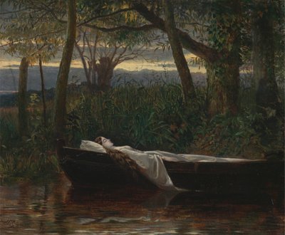 The Lady of Shalott [1862, Royal Academy of Arts, Londra, sergi kataloğu] by Walter Crane