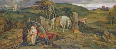 Spindleston Heugh'un Laidly Solucanı by Walter Crane