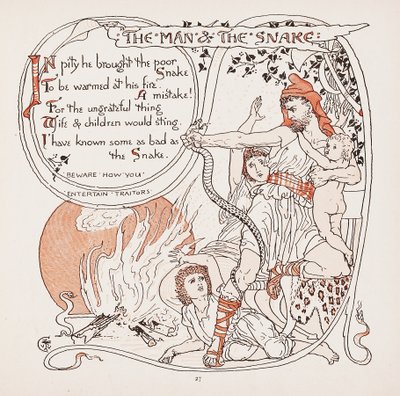 The Man & The Snake, Aesops Fables