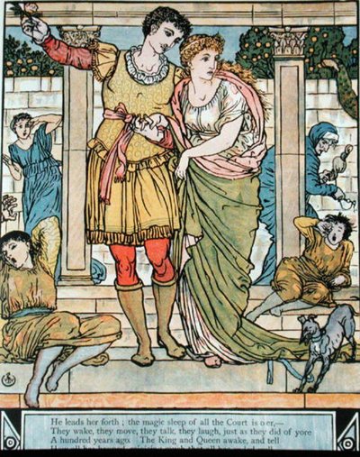 Prens prensesi kurtarıyor, Charles Perrault (1628-1703) tarafından 