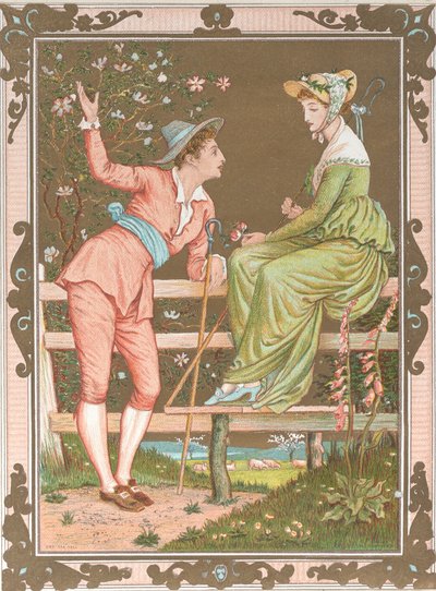 Sevgililer, 1876. by Walter Crane