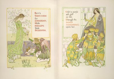 Venüs'ün tarak ve kral kupaları by Walter Crane