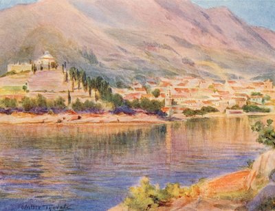 Cavtat, Eski Ragusa (renkli lito) by Walter Frederick Roofe Tyndale