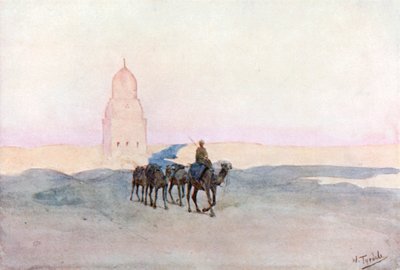 Halifelerin Mezarları Yakınında, Kahire (renkli taş baskı) by Walter Frederick Roofe Tyndale