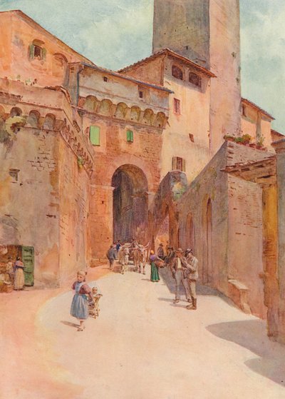Portone Dei Becci, San Gimignano, c1900 1913 by Walter Frederick Roofe Tyndale