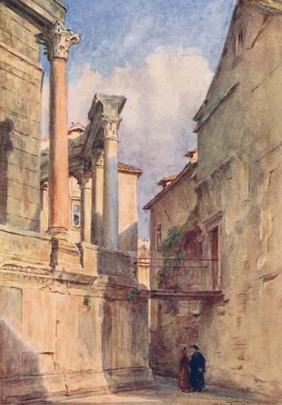 Anıt Mezar, Spalato (renkli lito) by Walter Frederick Roofe Tyndale