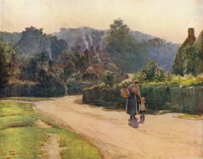 Yeni Orman: Zımpara Köyü Köyü (renkli taş) by Walter Frederick Roofe Tyndale
