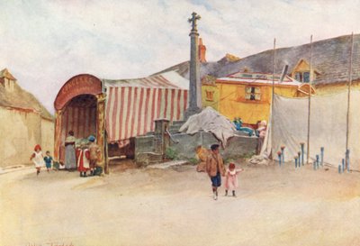 Wessex: Wessex panayırından bir köşe (renkli taş baskı) by Walter Frederick Roofe Tyndale