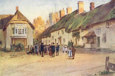 Wessex: Puddletown (renkli lito) by Walter Frederick Roofe Tyndale