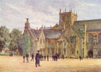 Wessex: Sherborne Koleji (renkli lito) by Walter Frederick Roofe Tyndale