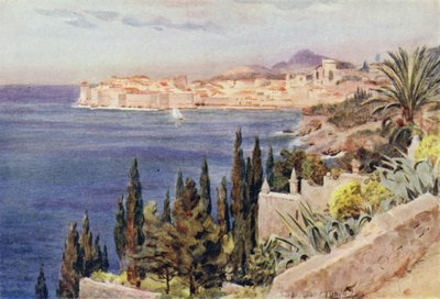 Yugoslavya: Dubrovnik Körfezi (renkli taş) by Walter Frederick Roofe Tyndale