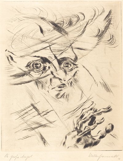 Die Grosse Angst Büyük Kaygı, 1918. by Walter Gramatte