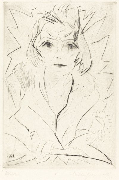 Madchen Kızı, 1921. by Walter Gramatte