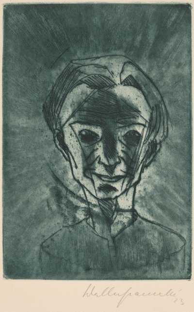 Gülen Kafa, Otoportre Gülen Kafa, Otoportre, 1923. by Walter Gramatte