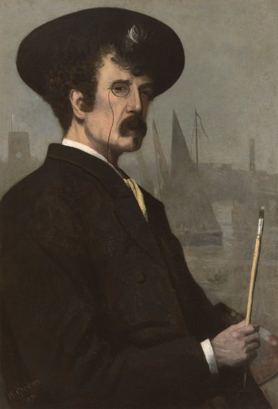 James Abbott McNeill Whistler (1834-1903) 1870 (tuval üzerine yağlıboya) by Walter Greaves