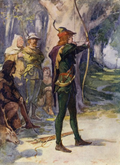 Ivanhoe için Sir Walter Scott tarafından yapılan çizim (renkli taş) by Walter Grieve