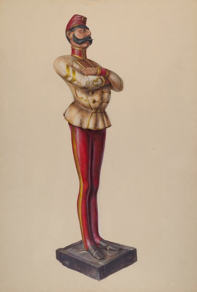Puro Dükkanı Figürü, c. 1937. by Walter Hochstrasser
