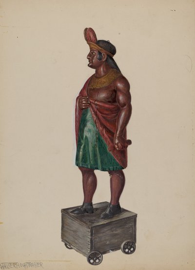 Puro Mağazası Indian, c. 1936. by Walter Hochstrasser