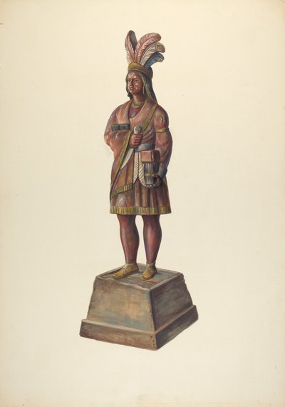 Puro Mağazası Indian, c. 1937. by Walter Hochstrasser