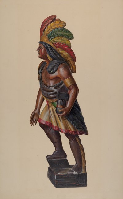 Puro Mağazası Indian, c. 1937. by Walter Hochstrasser