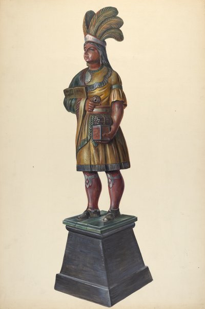 Puro Mağazası Indian, c. 1937. by Walter Hochstrasser