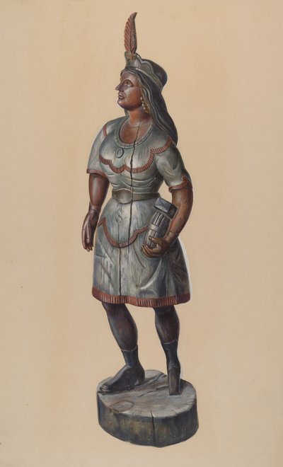 Puro Mağazası Indian, c. 1937. by Walter Hochstrasser