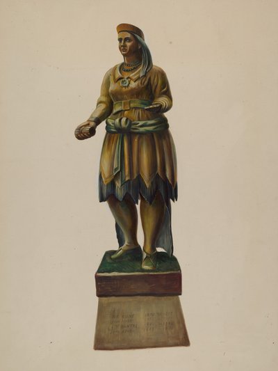 Puro Mağazası Indian, c. 1937. by Walter Hochstrasser