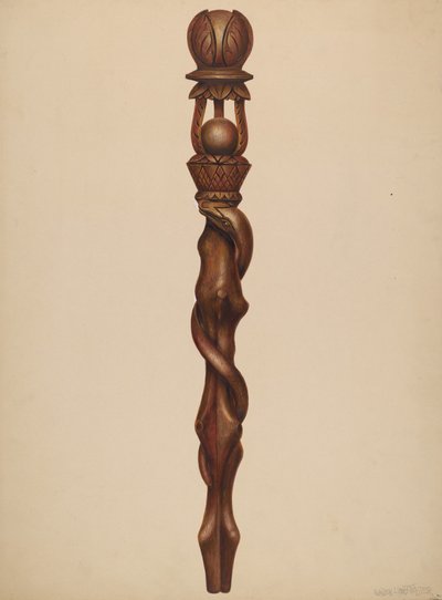 Asa Oduncu Oyma, c. 1938. by Walter Hochstrasser