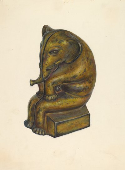 Oyuncak Bankası: Fil, c. 1939. by Walter Hochstrasser