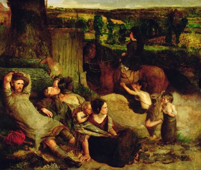 İrlandalı Serseriler, c.1853-54 by Walter Howell Deverell