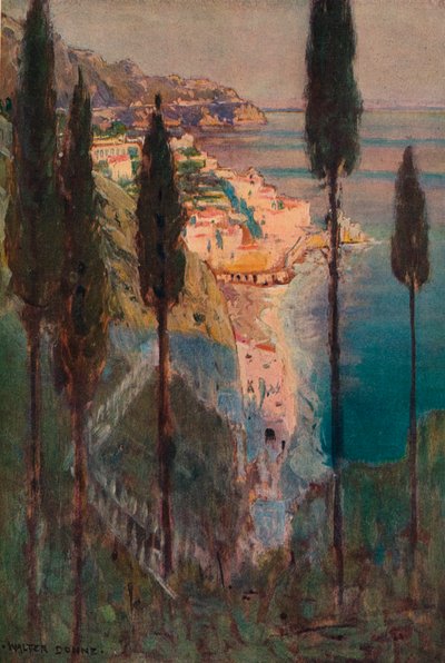 Akşam Gölgeleri, Amalfi, c1887-1906, 1906-7 by Walter J Donne