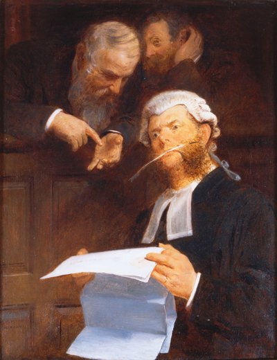 Avukata talimat vermek by Walter Jenks Morgan