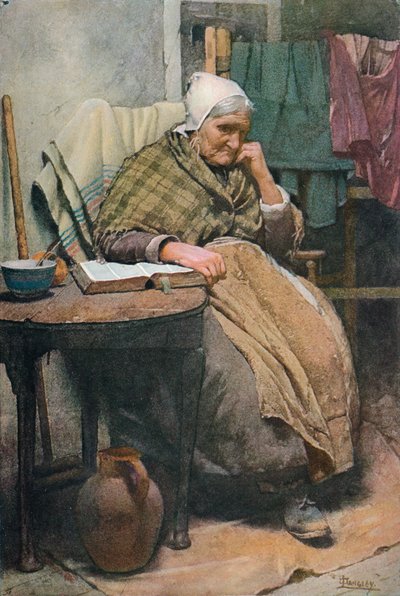 Yaşlı Bir Cornish Kadın, c1880, 1906. by Walter Langley