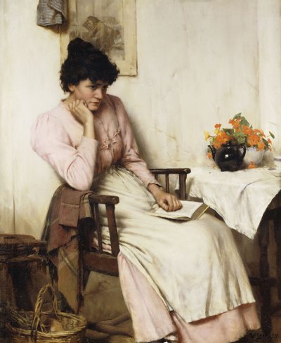 Uzak Düşünceler, by Walter Langley
