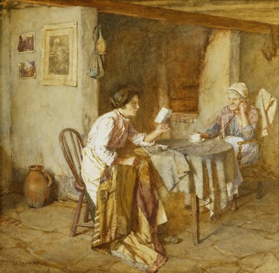 Mektup, by Walter Langley