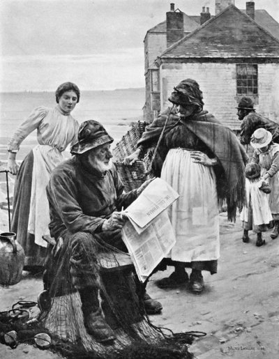 Tekneler Uzaktayken, 1903. by Walter Langley