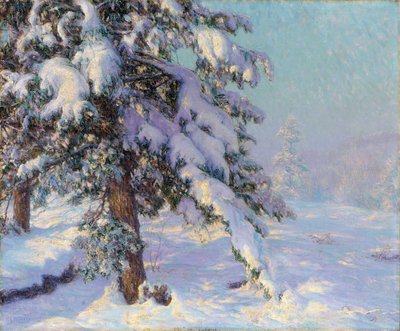 Kar yüklü (tuval üzerine yağlı boya) by Walter Launt Palmer