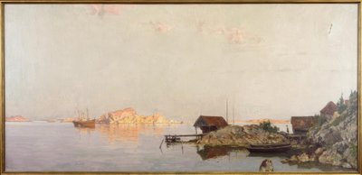 İskandinav kıyı manzarası by Walter Moras