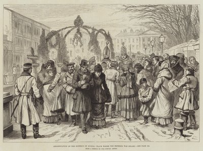 Rusya İmparatorunun Suikastı, İmparatorun Öldürüldüğü Yer by Walter Paget