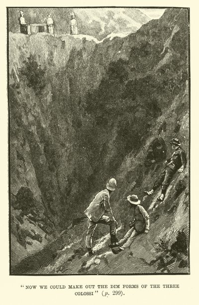 H Rider Haggard tarafından King Solomons Madenleri için İllüstrasyon by Walter Paget