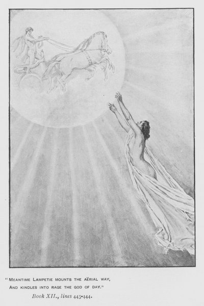 Papa'nın Homer Odyssey (lito) için illüstrasyon by Walter Paget