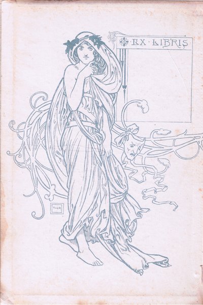 İç kapak tasarımı (yeşil ve beyaz), 1900