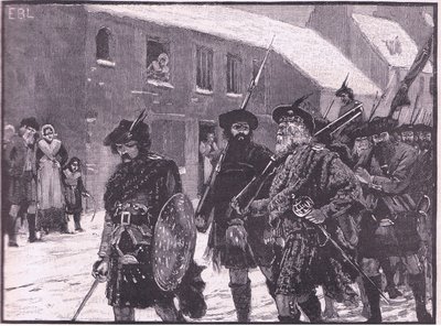 Highlanders AD 1716 geri çekilme by Walter Paget