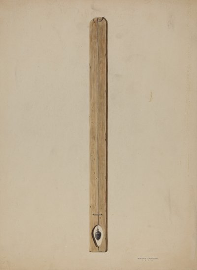 Çekül Hattı ve Panosu, 1939. by Walter Praefke