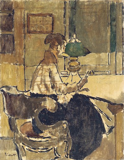 Christine Drummond Sickert, kızlık soyadı Angus, bir jandarma satın alıyor by Walter Richard Sickert