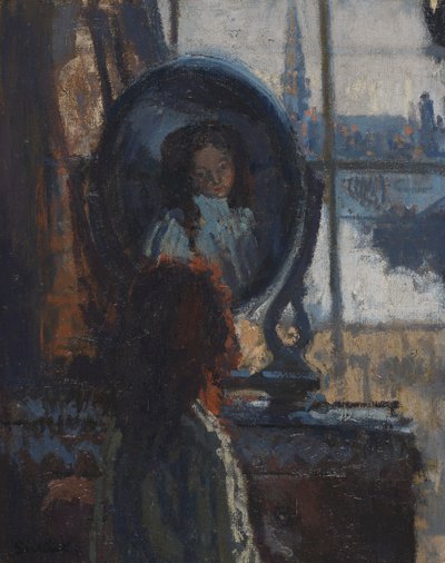 Aynadaki kız, küçük Rachel by Walter Richard Sickert