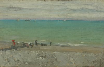The Beach, Dieppe, 1885 dolayları (panel üzerine yağlıboya) by Walter Richard Sickert